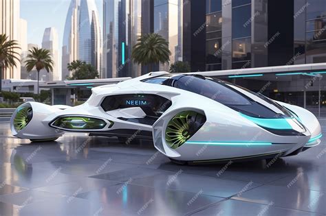 Premium AI Image | futuristic transportation concepts for Neom City Design saudi ground airbased ...