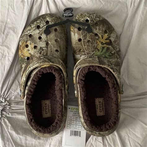 Camo Fuzzy Crocs | Fuzzy crocs, Crocs, Women's crocs