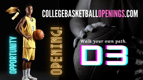 NCAA D3 Still Recruiting All Positions! 2024 - College Basketball Openings