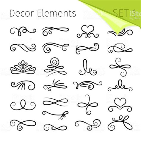 calligraphy scroll elements decorative retro flourish swirled vector rh istockphoto com ...