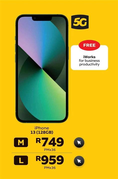 iPhone 13 128GB pm x 36 offer at MTN