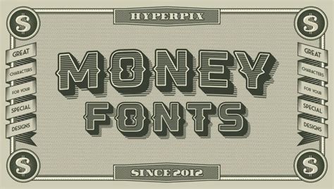 25+ Money Fonts (FREE / Premium) 2021 | Hyperpix | Money logo, Free font, All caps font