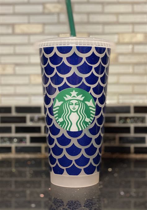 Mermaid Starbucks cup reusable Starbucks cup mermaid | Etsy