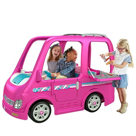 Power Wheels Barbie Dream Camper, Battery Powered Ride On Vehicle ...