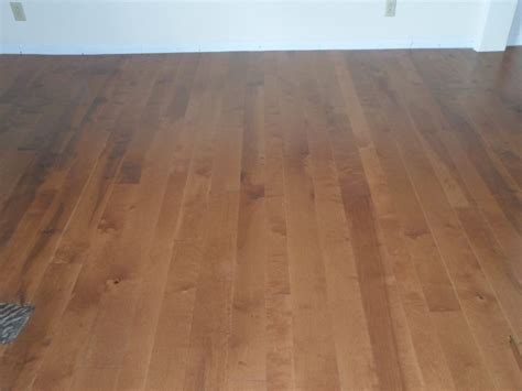 This is Birch with a custom stain and mixed widths. Its a long length ...