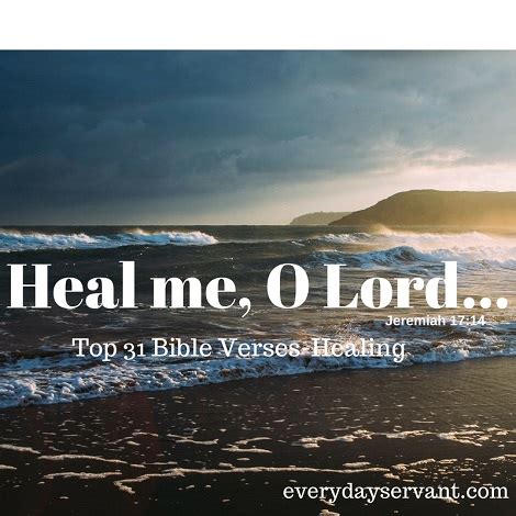 Top 31 Bible Verses-Healing - Everyday Servant