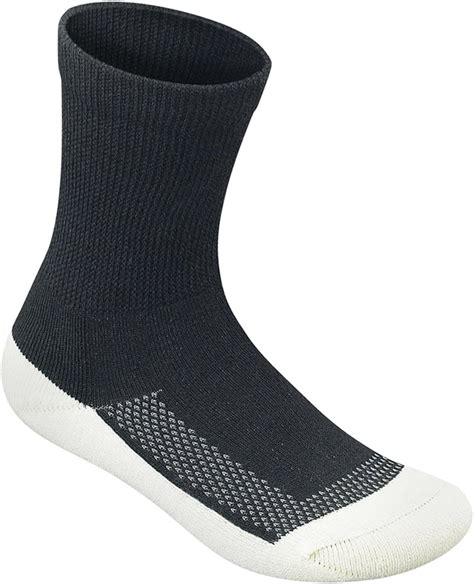 Orthofeet Biosoft Padded Sole Diabetic Socks - 3 Pair - XL - Black/White - E2010: Amazon.co.uk ...