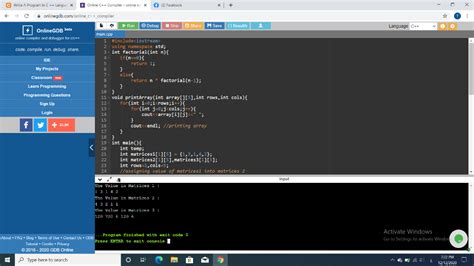 Solved C Write A Program In C++ Langu. X + Online C++ | Chegg.com