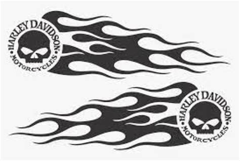 Willie G Skull Harley Davidson Flame Motorcycle Gas Tank Decal - Etsy