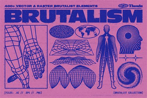 BRUTALISM 400+ Brutalist Vectors | Object Illustrations ~ Creative Market