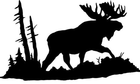 Related image | Moose silhouette, Silhouette art, Animal stencil