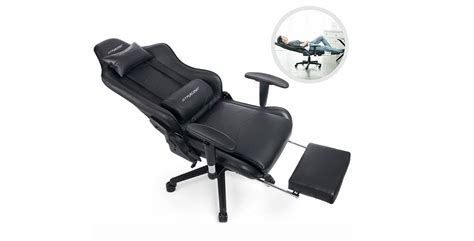 GTRACING Big and Tall Gaming Chair with Footrest Heavy Duty Adjustable Recliner with Headrest ...