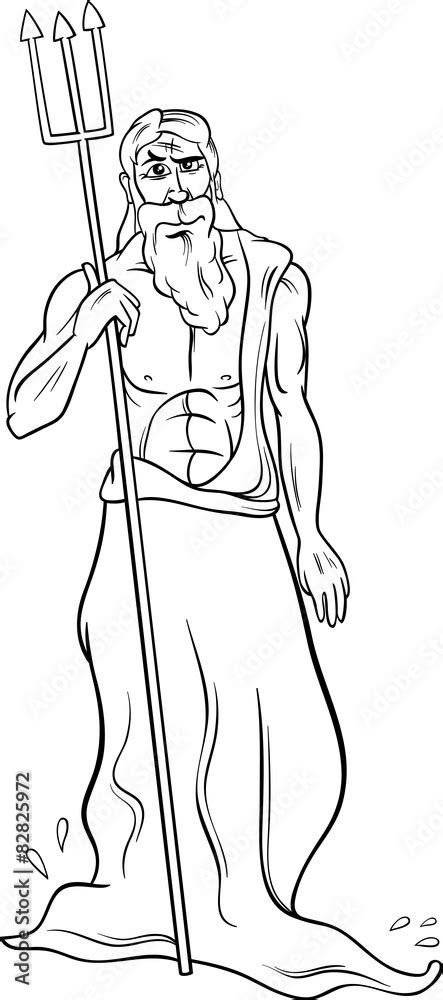 Poseidon Coloring Pages