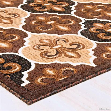 RUGS AREA RUGS CARPETS 8x10 RUG MODERN LARGE FLOOR FLEUR DE LIS LIVING ...