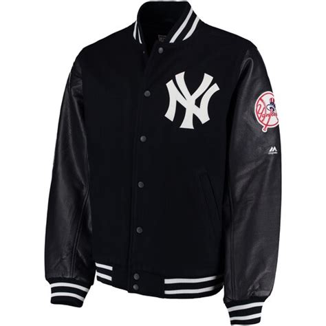 Majestic New York Yankees Navy On-Field Varsity Jacket - MLB | eBay