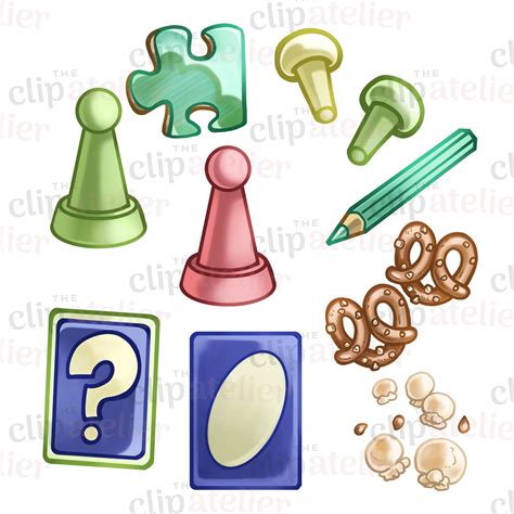 Game Night Clipart Illustrations Board Games PNG Download Party Games Png, Chess Pieces Clipart ...