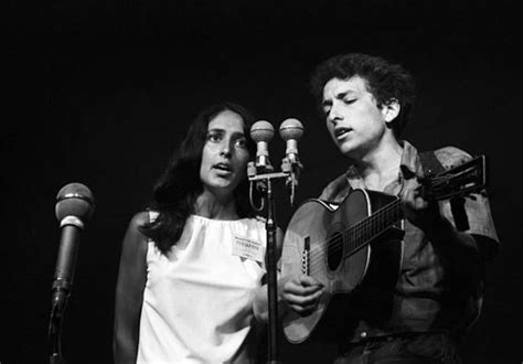 Bob Dylan and Joan Baez perform at the Newport Folk Festival in July ...