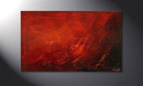 Hand-painted painting Red 100x60cm