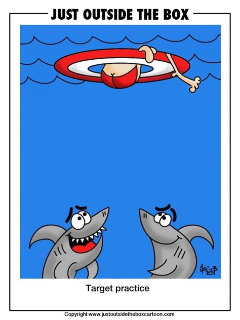 shark Archives - Just Outside the Box Cartoon