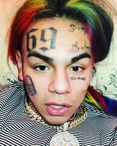 6ix9ine Face Tattoos New