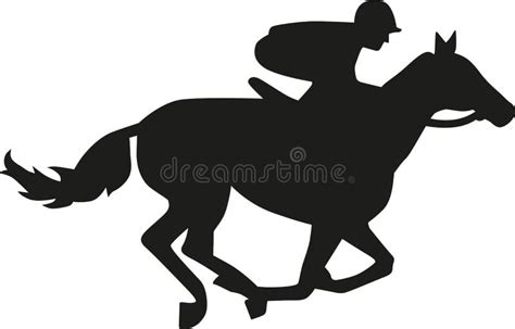 Horse Race Silhouette Gallop Stock Illustrations – 4,126 Horse Race ...