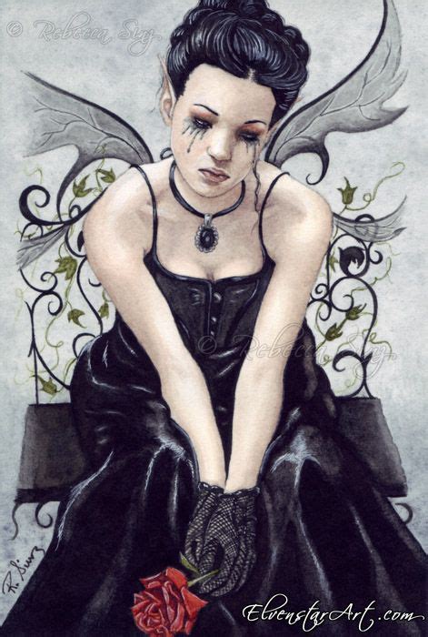 Gothic Lament - gothic fairy art - by ElvenstarArt, Rebecca Sinz ...