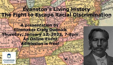 Jan 12 | Evanston’s Living History: The Fight to Escape Racial Discrimination | Evanston, IL Patch