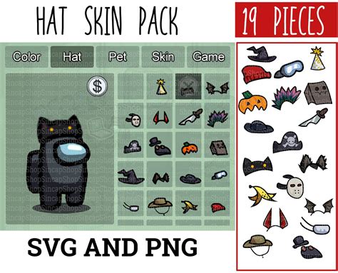 Stylish Collection of Among Us Hat Skins