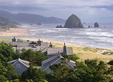 Pacific City Pacific City, Oregon mountain sky tree Nature Coast shore Sea Ocean hill cliff ...