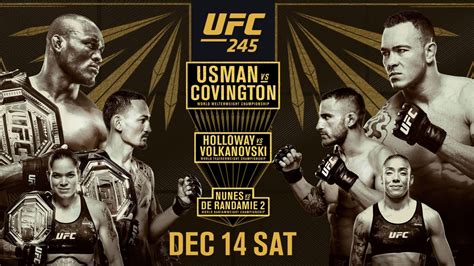 Watch 'UFC 245' Online - Live Stream Usman vs. Covington Anywhere