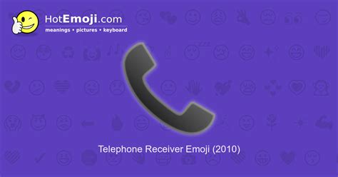 📞 Telephone Receiver Emoji Meaning with Pictures: from A to Z