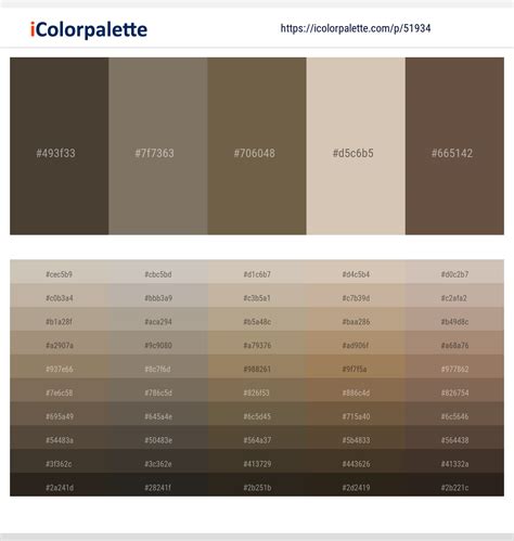 Taupe Paint Color Chart