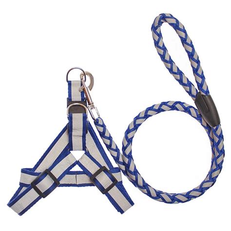 (1 harness+1 leash) Blue Pet dog Harness and Leash accessories Pet Dog ...