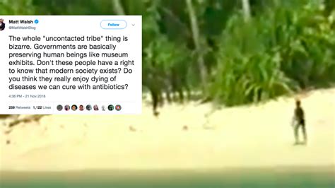 A writer was brilliantly shut down after claiming uncontacted tribes ...