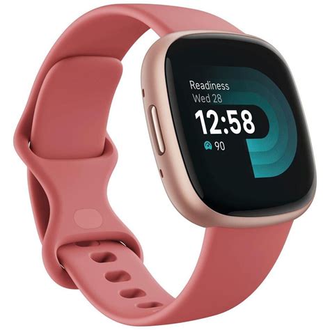 Fitbit Versa 4 Smartwatch Copper Rose Aluminum with Pink Sand Band | NFM