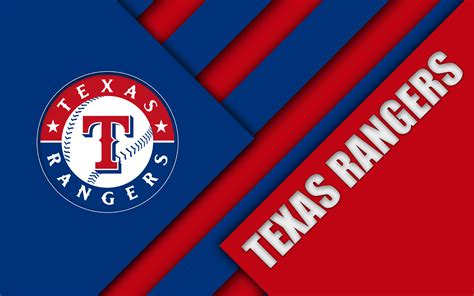 Download Logo Baseball MLB Texas Rangers Sports 4k Ultra HD Wallpaper