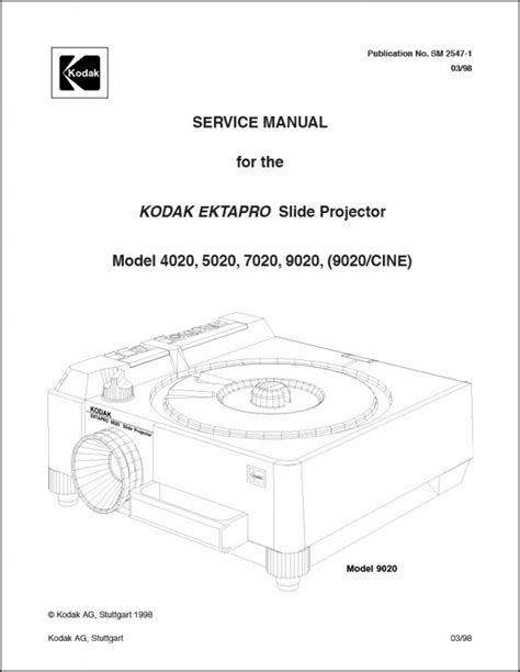 Product Details | Kodak Ektapro Slide Projector Repair Manual | Kodak | Service Manuals | Learn ...