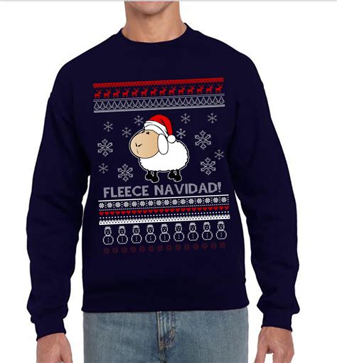 Ugly Christmas Sweater, Ugly Sweater, Fleece Navidad Sweatshirt