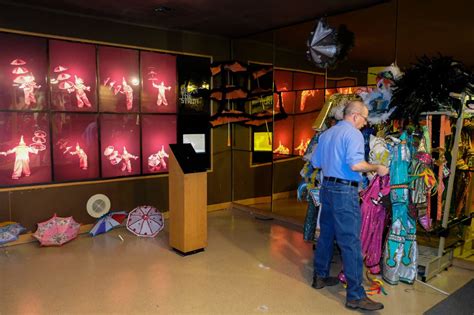 Parading through the feathered, bedazzled Mummers Museum collection