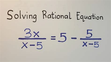 Solving Rational Equation with Whole Number - Part 2 - General Mathematics - YouTube