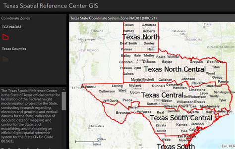 Texas State Plane Coordinate System Zones Map - Get Latest Map Update