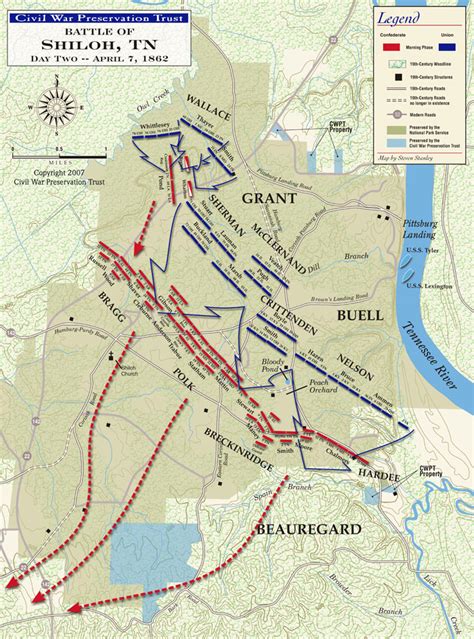 Battle of Shiloh Map