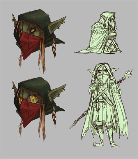 concept art for a goblin druid named Penny | caduceus clay stan account ...