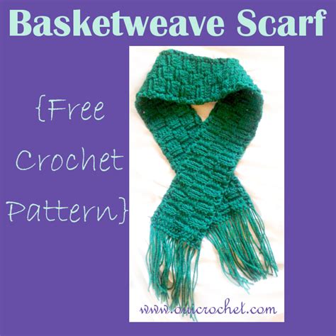 Oui Crochet: Basket Weave Scarf {Free Crochet Pattern}