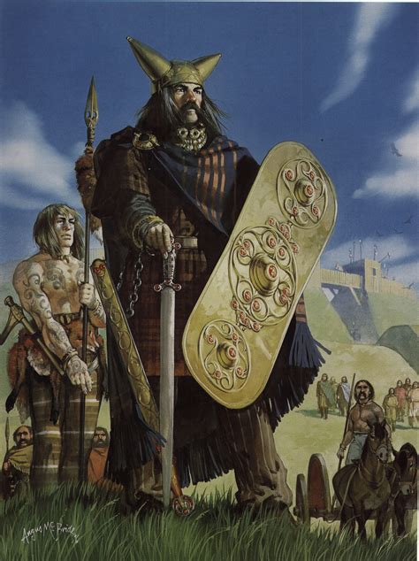 Jefe britano. Angus McBride. | Celtic warriors, Celtic gods, Ancient warriors