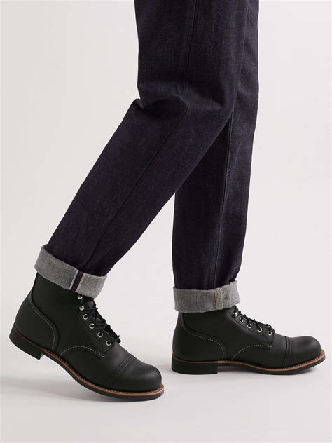 Black 8084 Iron Ranger Leather Boots | RED WING SHOES | MR PORTER