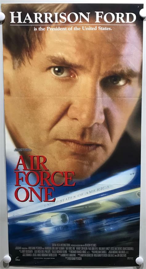 ORIGINAL DAYBILL MOVIE POSTER - AIR FORCE ONE - 1997 - Cast: Harrison Ford, Gary Oldman, Glenn ...