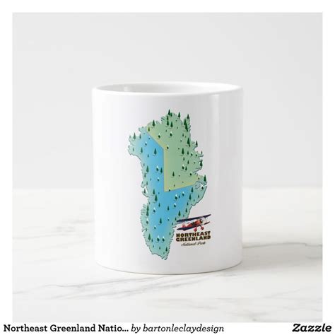 Northeast Greenland National Park map Giant Coffee Mug | Zazzle | National parks map, Vintage ...