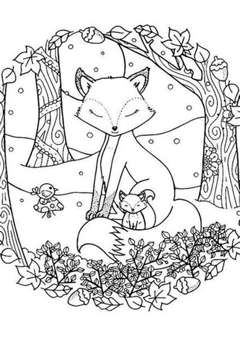 Free & Easy To Print Fox Coloring Pages | Coloriage automne, Coloriage renard, Coloriage