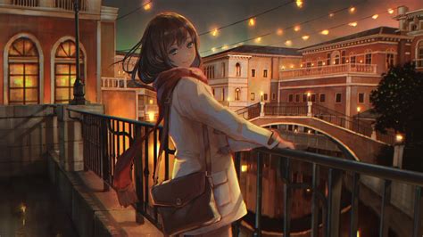 Anime Girl City Night Wallpapers - Wallpaper Cave